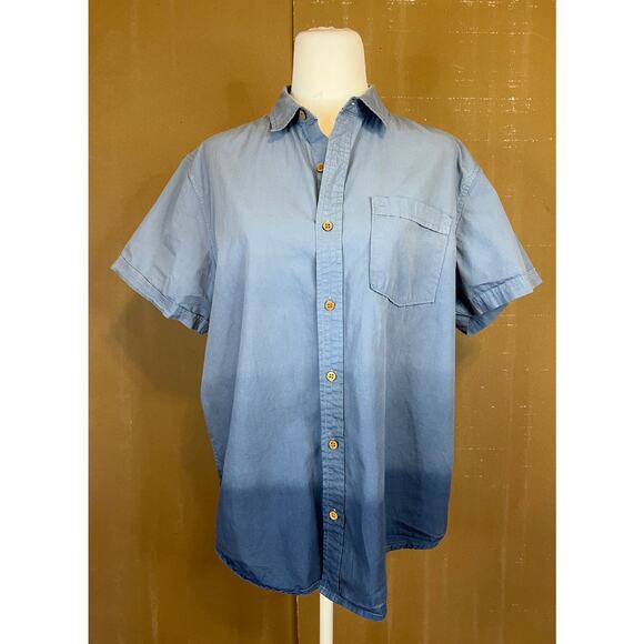 Men's Plugg Short Sleeved Button Down Shirt - Picture 1 of 5